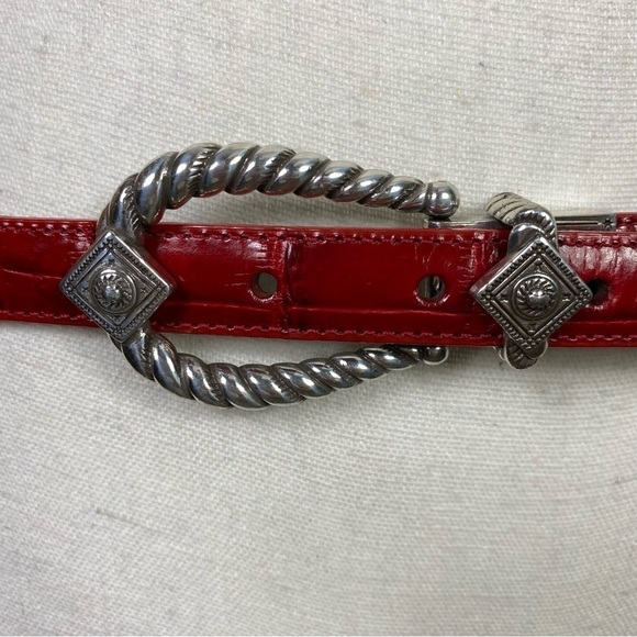 Brighton red croc embossed belt size 36 - Picture 6 of 6